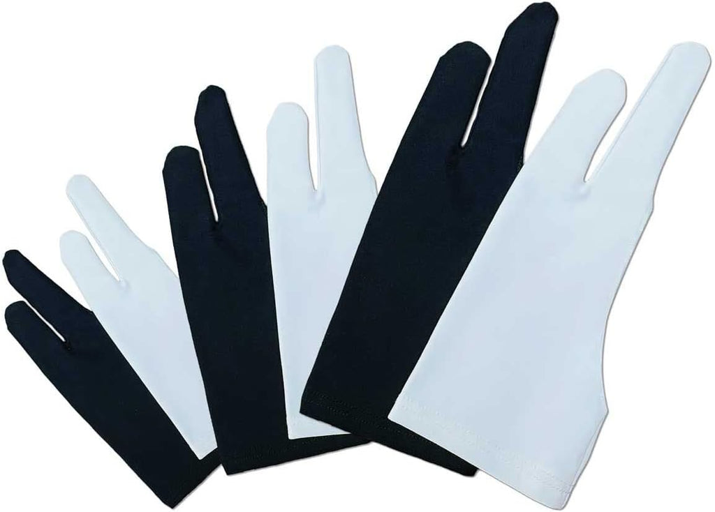 6 Pcs Artist Glove for Drawing Tablets, Digital Drawing Glove in 3 Sizes â S, M, L