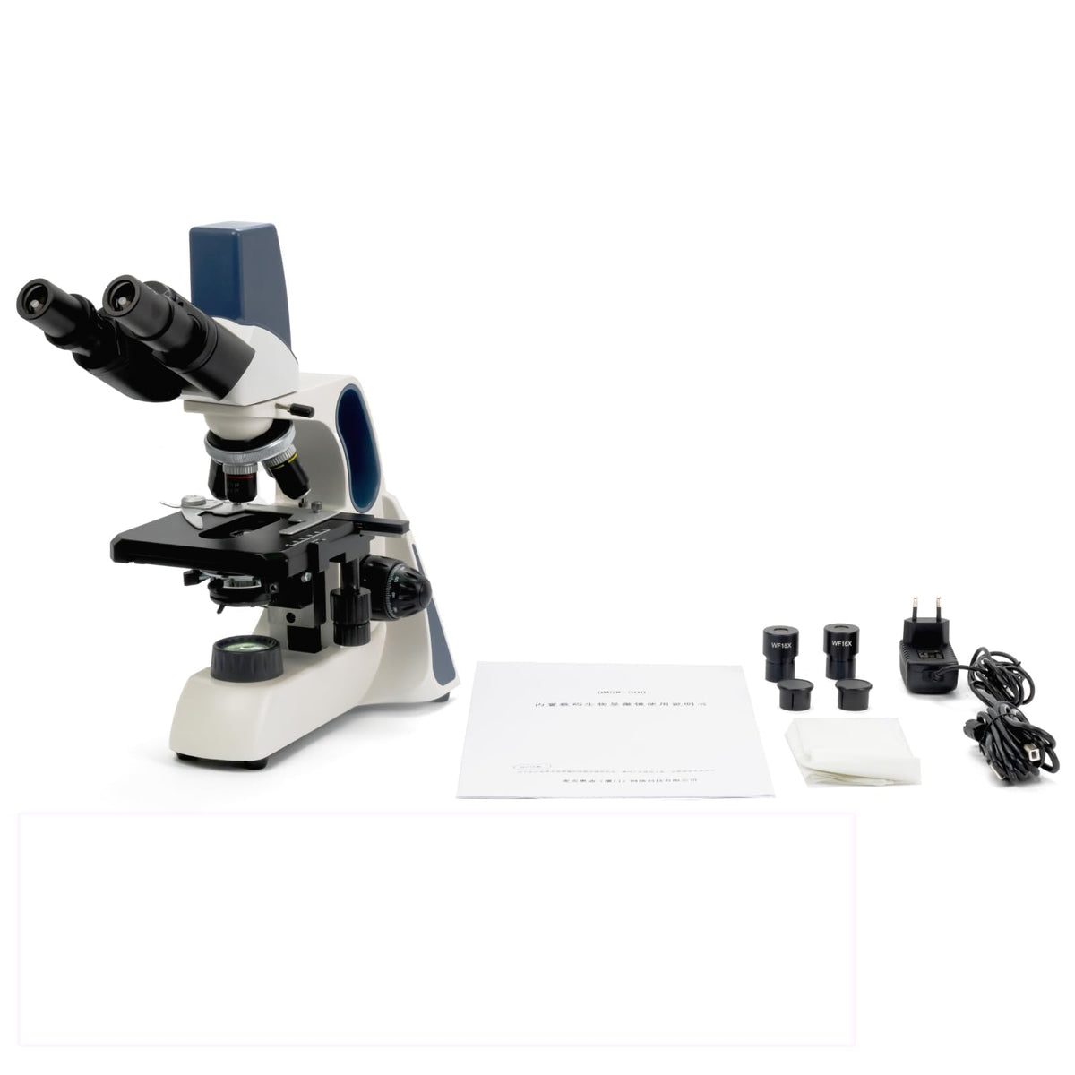 SWIFT SW380B 40X-2500X Magnification, Siedentopf Head, Research-Grade Binocular Compound Lab Microscope with Wide-Field 10X and 25X Eyepieces, Mechanical Stage, Ultra-Precise Focusing