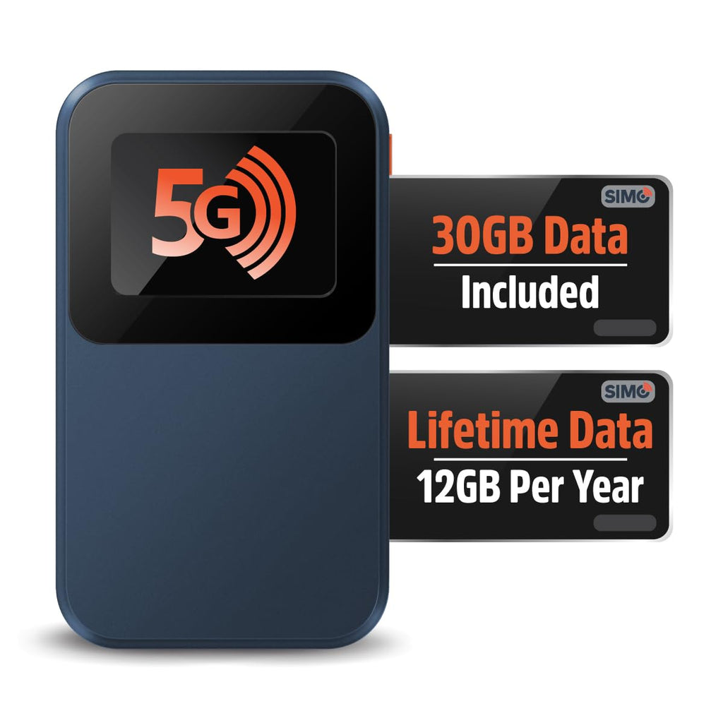 Solis Go, Mobile WiFi Hotspot & Powerbank with 1GB/Monthly + 30GB Data