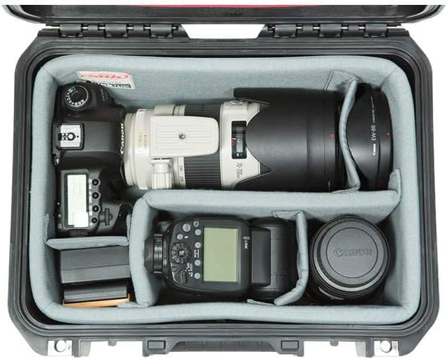 SKB Cases iSeries 1309-6 Case with Think Tank Dividers & Lid Organizer, Black (3i-1309-6DL)