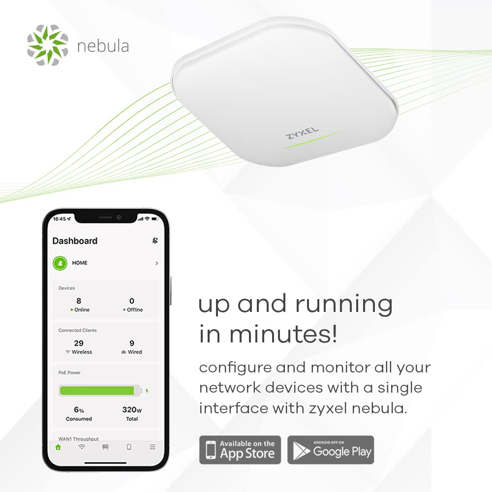 Zyxel WiFi 7 Wireless Access Point BE11000 | 2.5G | PoE+ | NWA130BE