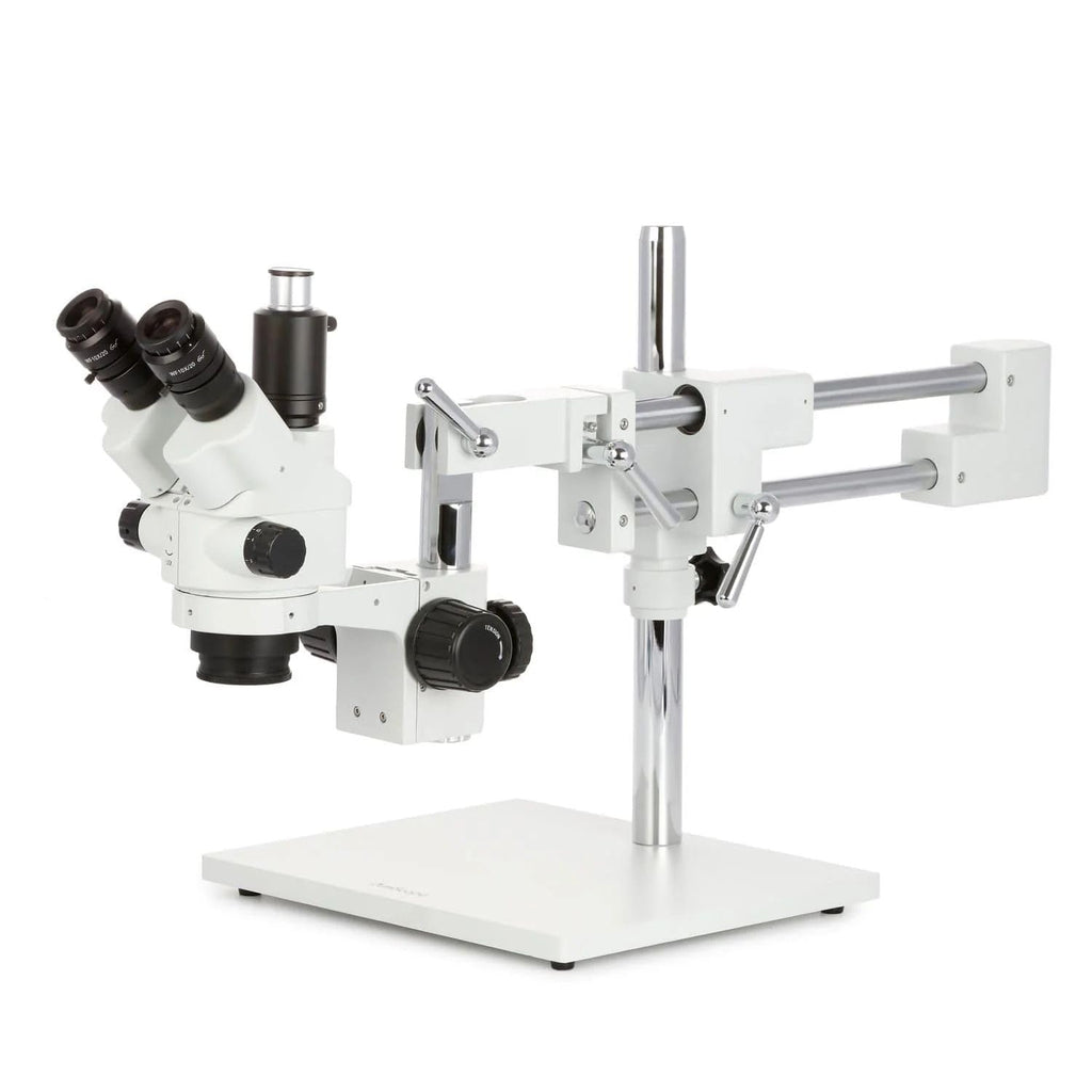 AmScope SM-4NTPX Simul-Focal Lockable Zoom Microscope, 3.5X-45X