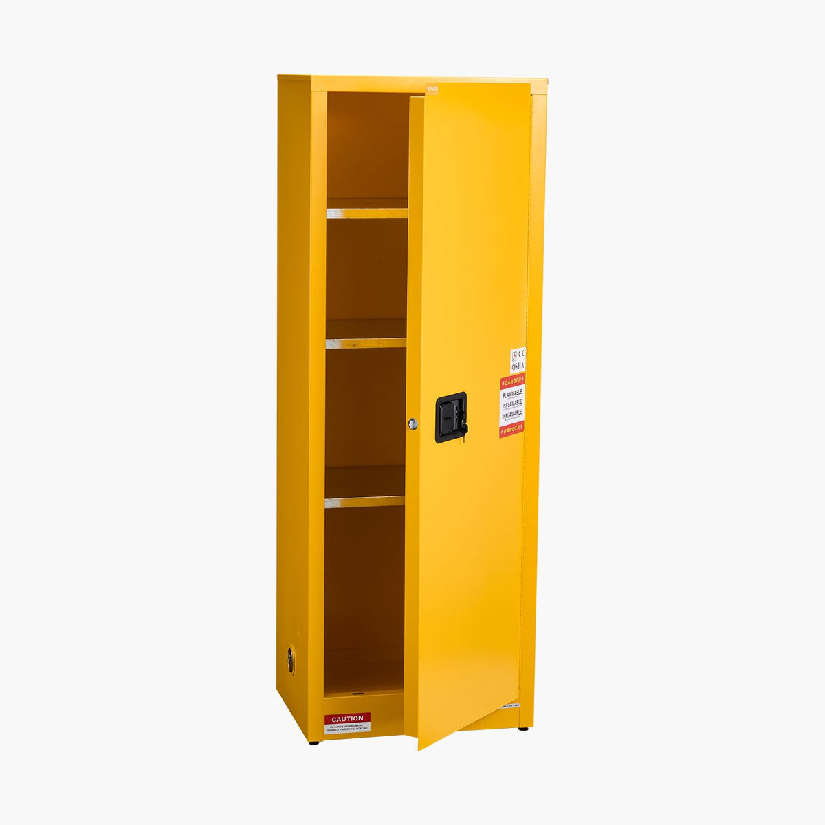 VEVOR Flammable Cabinet, 18" x 18" x 35", Yellow