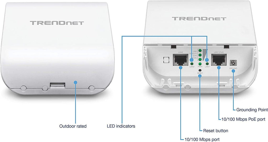 TRENDnet TEW-740APBO2K, 10dBi Wireless N300 Outdoor PoE