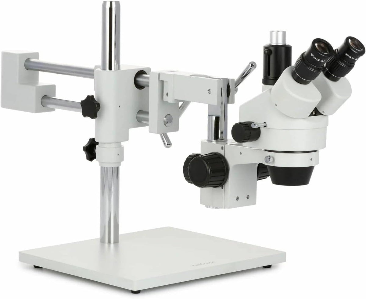 AmScope SM-4TZZ-144A-18M3 Trinocular Zoom Microscope, 18MP