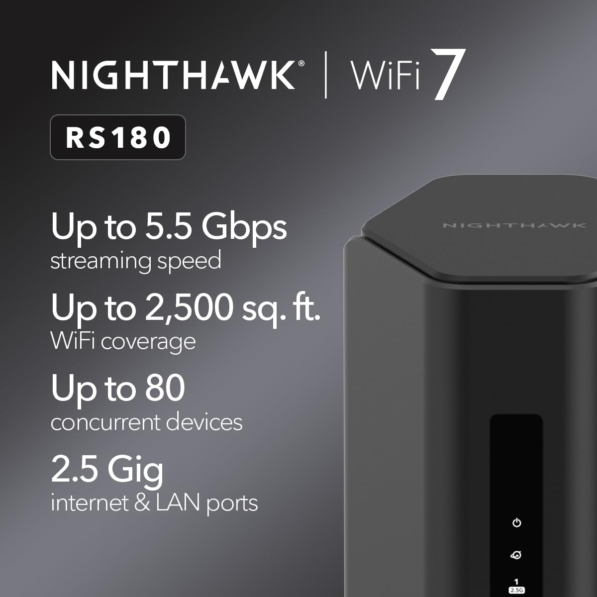 NETGEAR Nighthawk WiFi 7 Router BE17000, Up to 3,300 sq ft, 17 Gbps