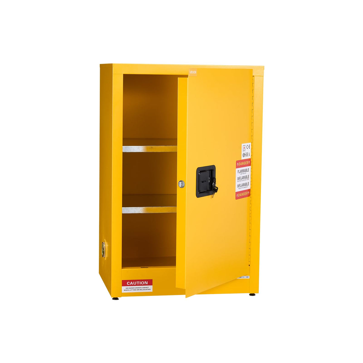 VEVOR Flammable Cabinet, 18" x 18" x 35", Yellow