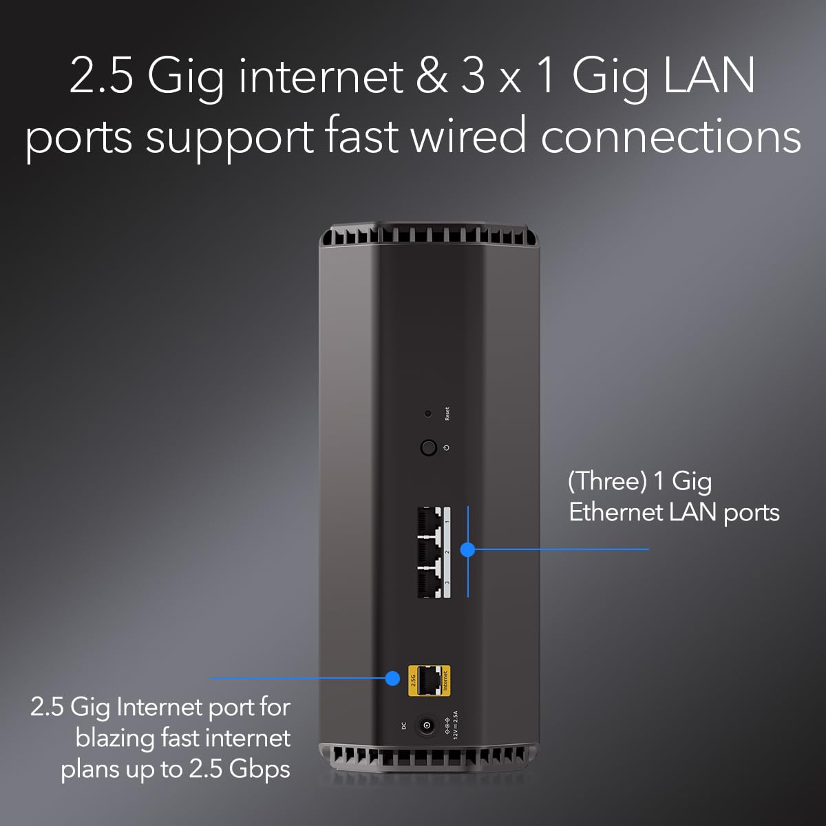 NETGEAR Nighthawk WiFi 7 Router RS100, Up to 2,000 sq ft, 3.6 Gbps