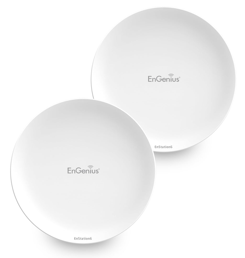 EnGenius Technologies Wi-Fi 5 Outdoor AC867 5Ghz Wireless Access Point/Client Bridge, Long Range, PTP/PTMP, IP55, 26dBm Transmit Power with 19dBi Directional Antennas, GigE Port (EnStation5-AC)