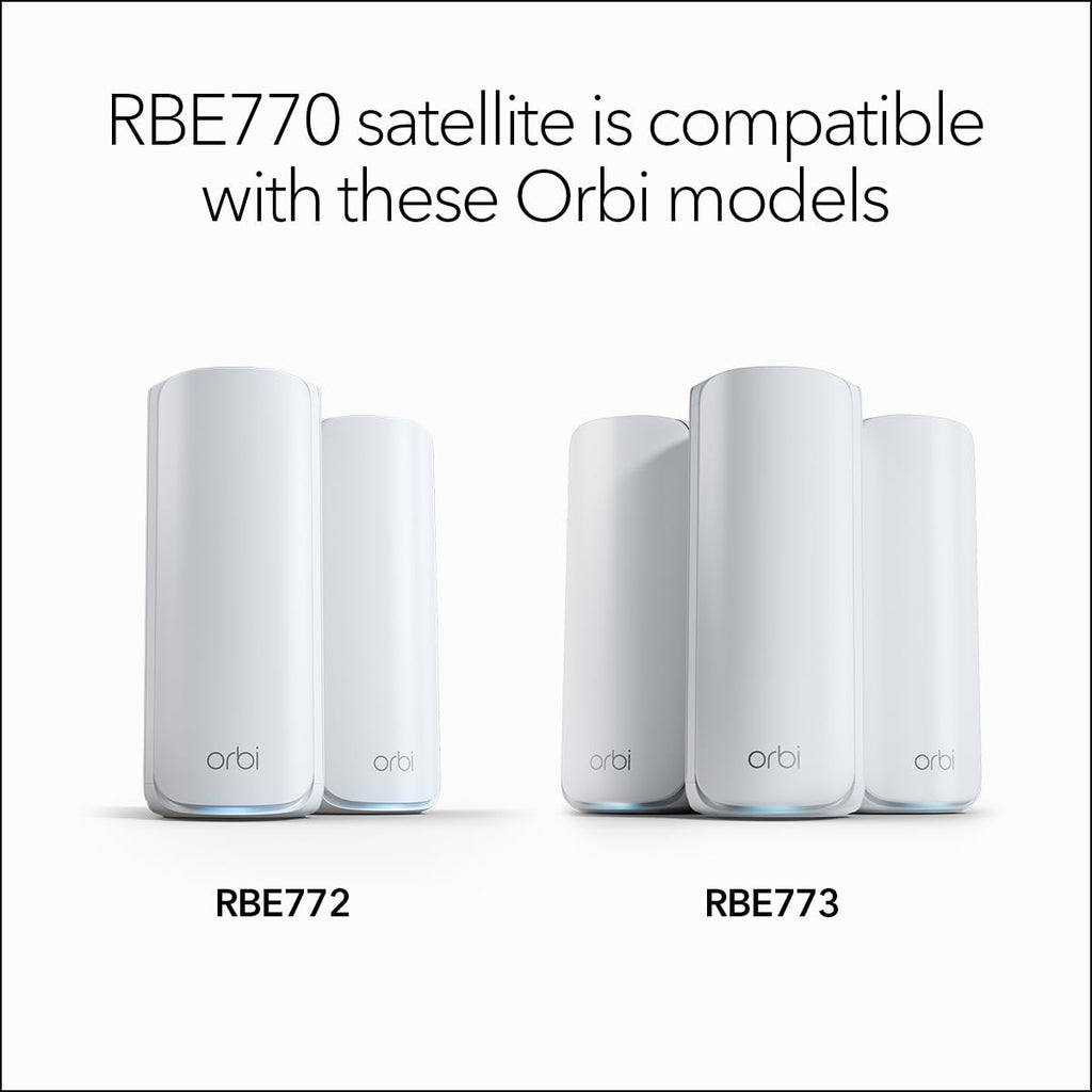 NETGEAR Orbi 770 Series WiFi 7 Mesh System, Up to 8,000 sq ft., 3 Pack