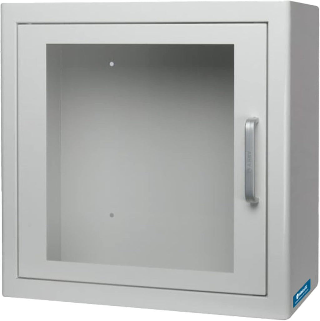 Indoor Universal AED Mounted Wall Cabinet - Mounting Hardware Included - Acoustic Alarm and Plexiglass