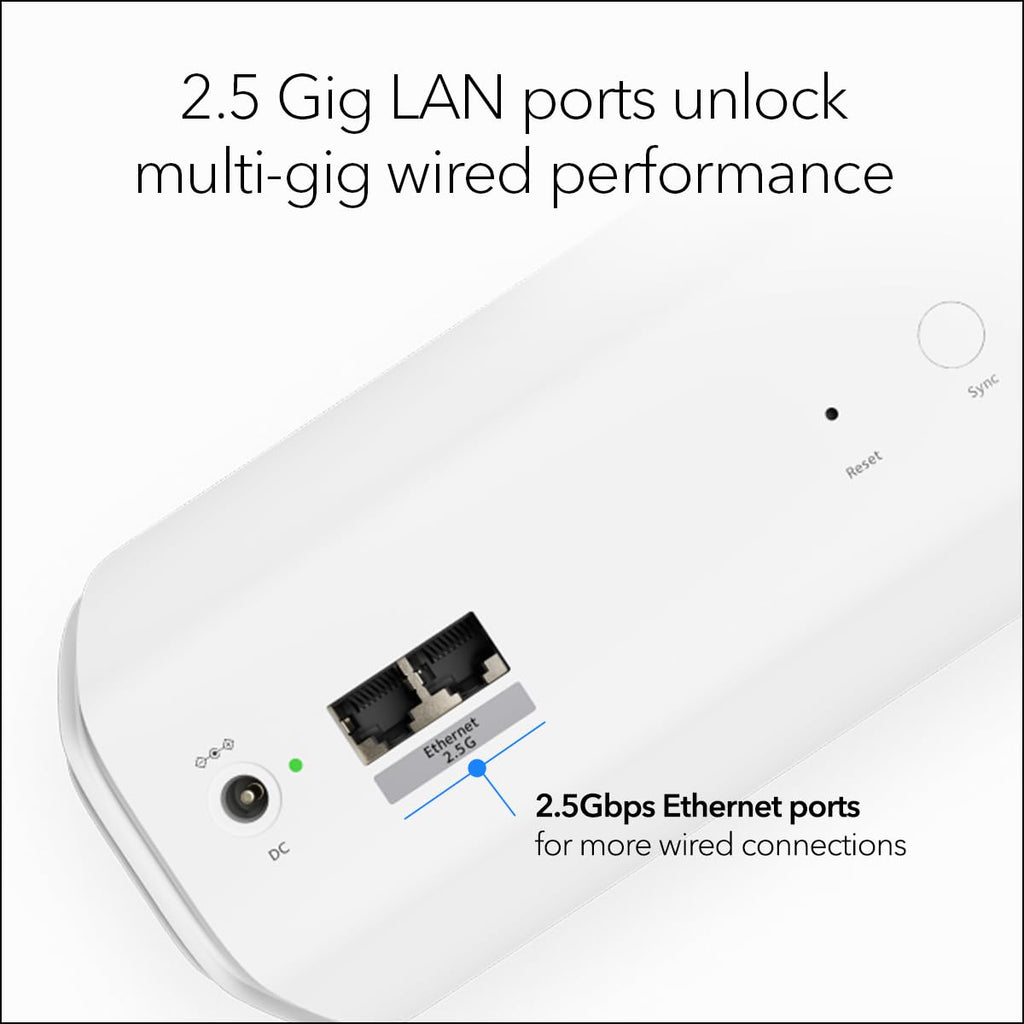 NETGEAR Orbi 770 Series WiFi 7 Mesh System, Up to 8,000 sq ft., 3 Pack