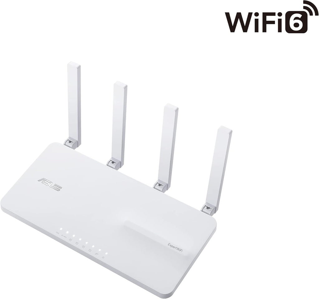 ASUS ExpertWiFi EBR63 AX3000 WiFi 6 Business Router - Custom Guest Portal & SDN, Easy Setup & Remote Management, Scalable with ExpertWiFi AIMesh, Free Commercial-Grade Security, VPN, VLAN