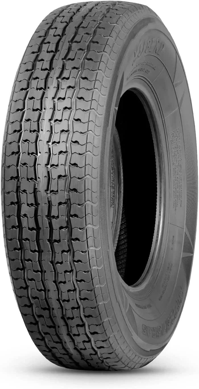 St225/75R15 Trailer Tires 10Pr Load Range E Heavy Duty 225 75 15 Radial Trailer Tires Improve Traction In All-Road Condition Set 2