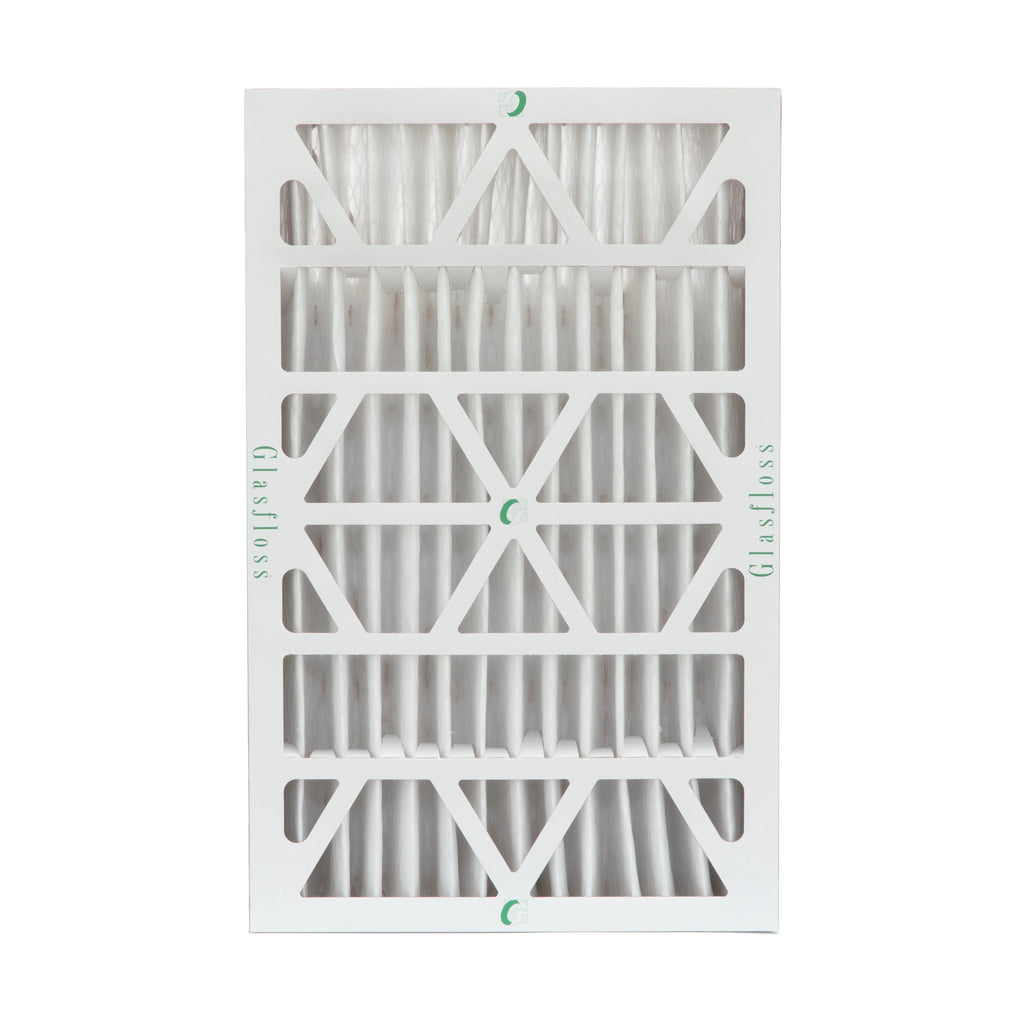 6 Pack Of 16X25X4 Merv 13 Pleated 4" Inch Air Filters By Glasfloss. Actual Size: 15-1/2 X 24-1/2 X 3-3/4
