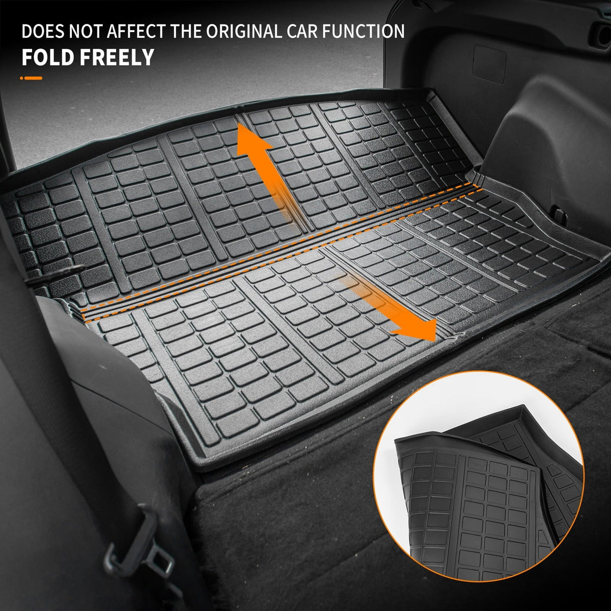 Rav4 Rubber TPE 2020 Trunk 2019 2023 Liner Mat All Accessories Mat) Rav4 2022 2021 Fit climate Mat (Rear Trunk Cargo