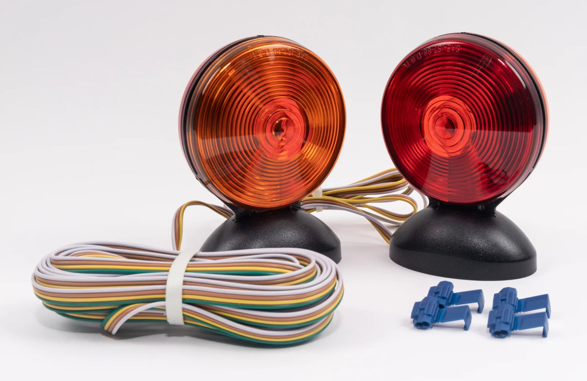 Solutions and Towing Kit, 2 C6300, Magnetic Red Amber Sided Light Hopkins Towing