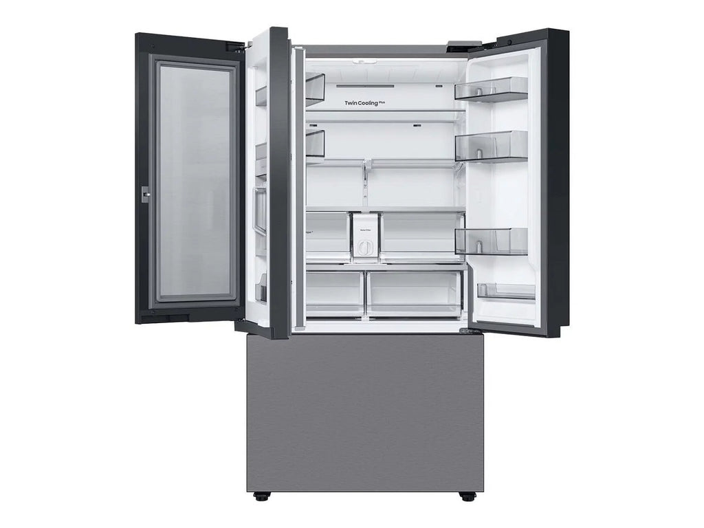 Samsung Bespoke 3-Door French Door Refrigerator (30 Cu. Ft.) With Beverage Center Rf30Bb6600Ql
