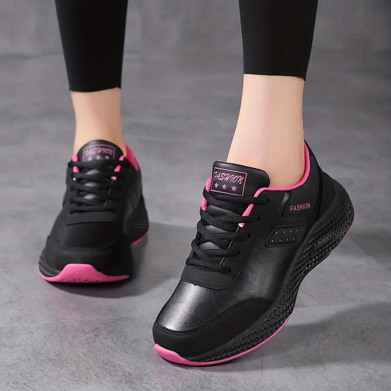 Chunky Walking Sports Shoes Lace exterior Running Trainers Up Comfortable Waterproof Casual Sneakers