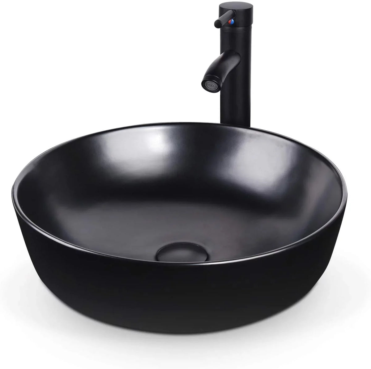 Pipe and Sink Washing Bowl Porcelain Ceramic Sink Faucet Vessel Chrome Lavatory Countertop liquid with Artistic Drain Set Basin Cabinet Pop-up PULUOMIS