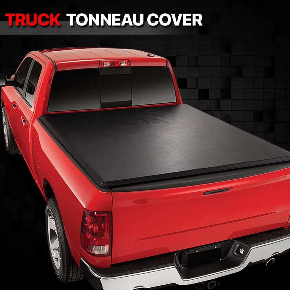 Tri-Fold Fleetside Tonneau Bed Ranger Soft Short 19-21 Truck Cover for 5Ft