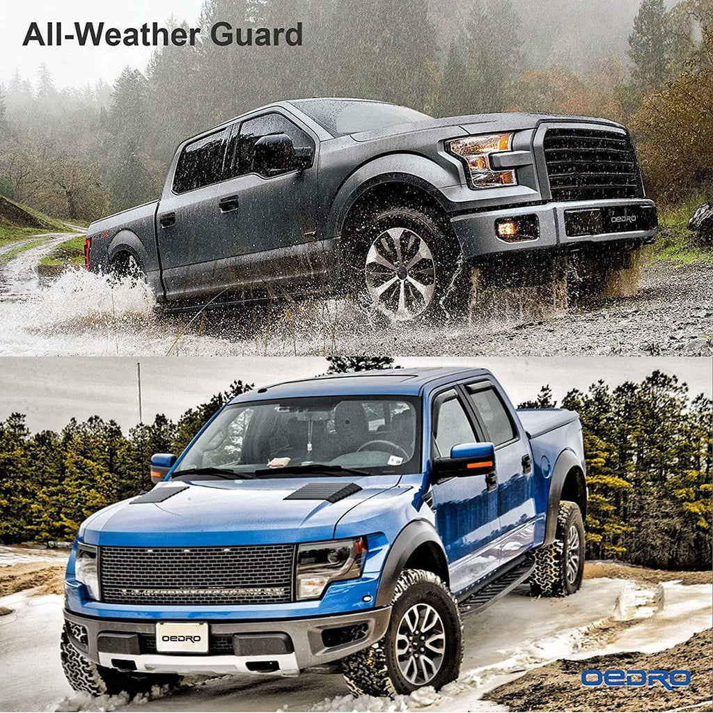 Crew Rear Ledkingdomus for F150 Floor 2024 Front TPE Mats 3-Piece All-climate Cab Rubber Super Set and 2015-2023