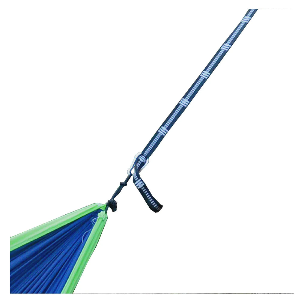 The Hamptons Collection 118" Green And Navy Polyester Traveler Camping Hammock