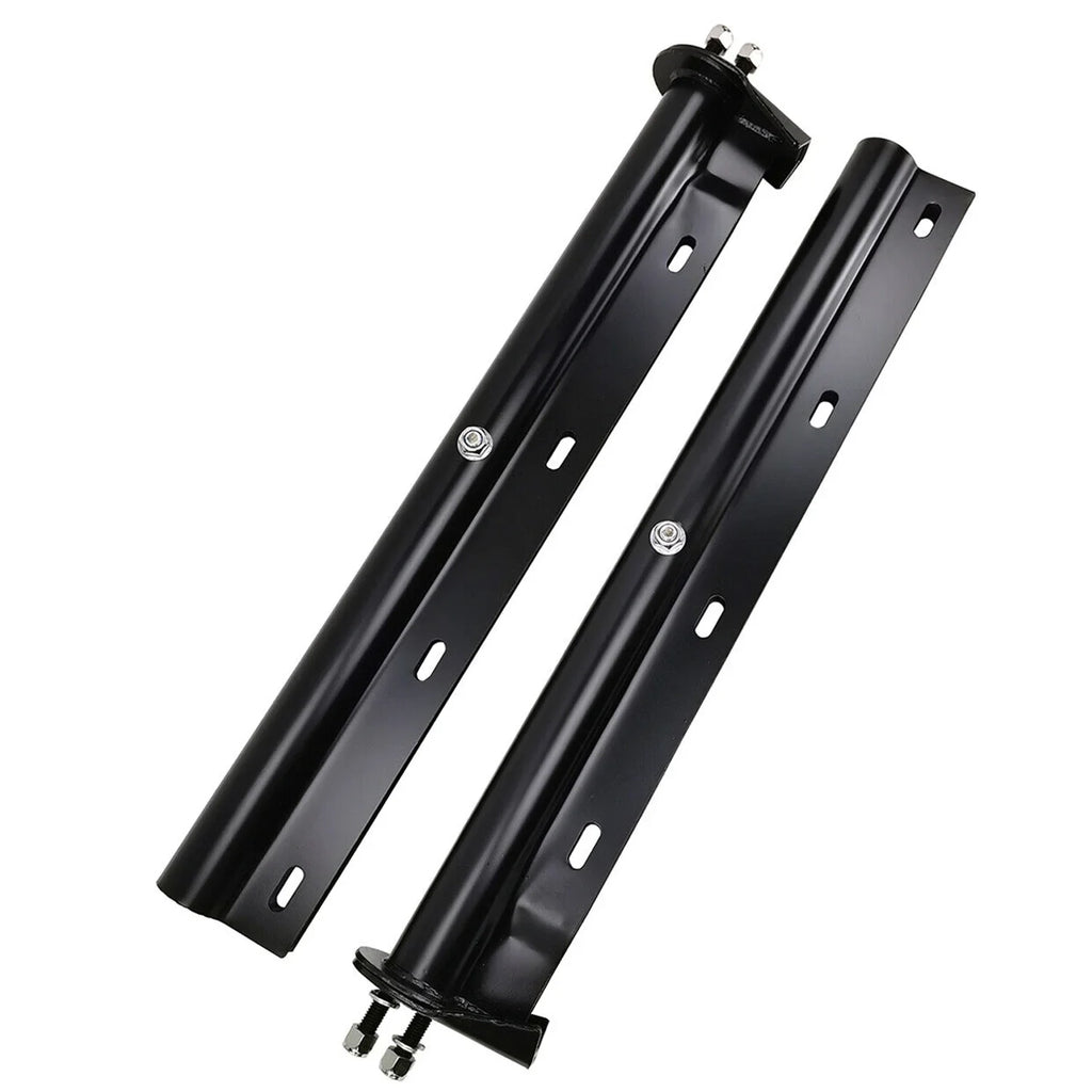 Spring Black Semi Straight for Bolt POWERWORKS Mudflap 1-1/8" Trucks Spacing 30" Mud Flap Hanger Holder Bracket Loaded Set Length