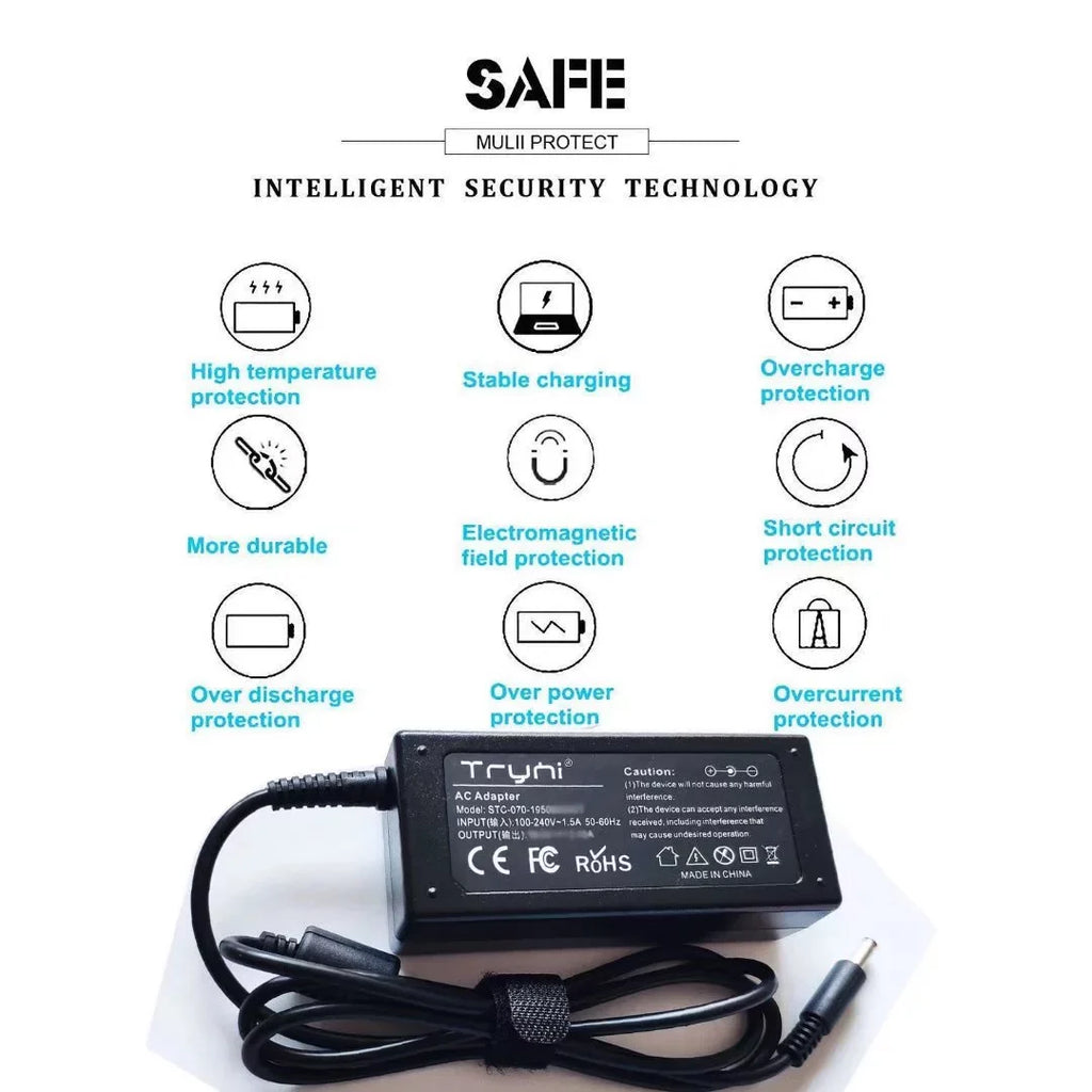 7586 15 Inspiron Supply P113G001 P70F001 P70F002 Laptop Notebook Power 15 7573 Charger Adapter for AC 15 Power P84F001 P70F001 Cord 7570 2-in-1 7390 15 Adapter 7580 Dell 15 13 P76F001 New 7590