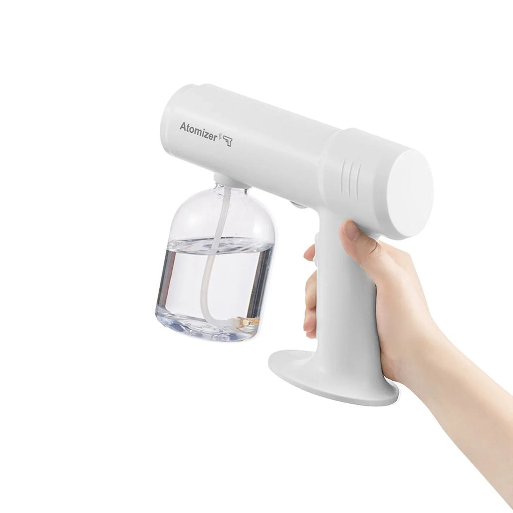 New 500Ml Wireless Charging Nano Atomization Disinfection Spray Sprayer Sanitizer Machine Ce Household Portable Sprayer Machine Azure Illuminator Steam Spray Disinfection Large Capacity Wide Range Of Uses