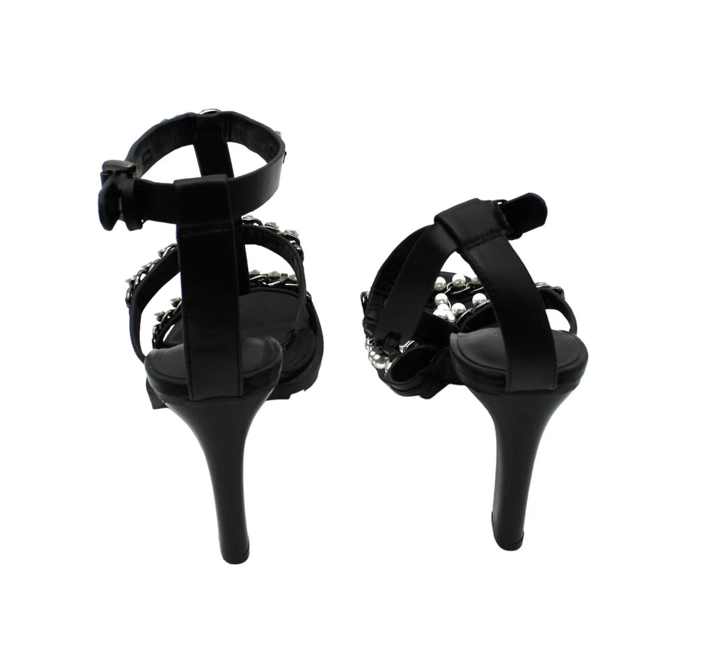 Embellished Midge Lagerfeld outfit Sandals Paris T-Strap US Karl Women's (dimension 10 )