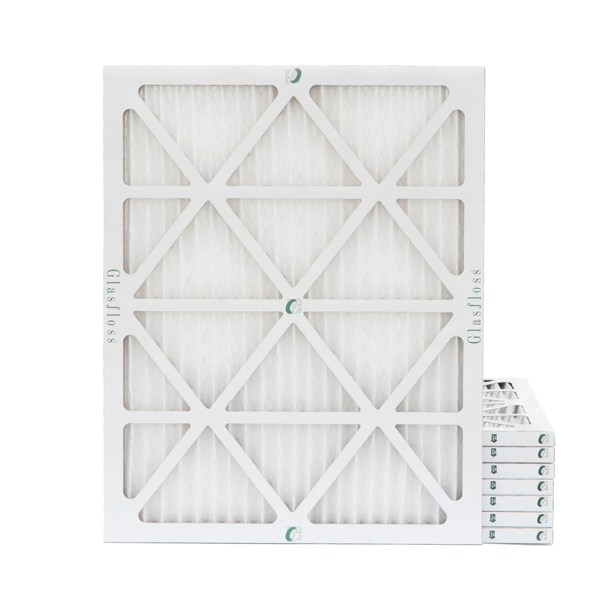 Filters 7/8 Pack 19-1/2 20x22x1 Industries. MERV Exact 10 x dimension: 21-7/8 Pleated ( 8 Glasfloss Furnace ) by Air x AC