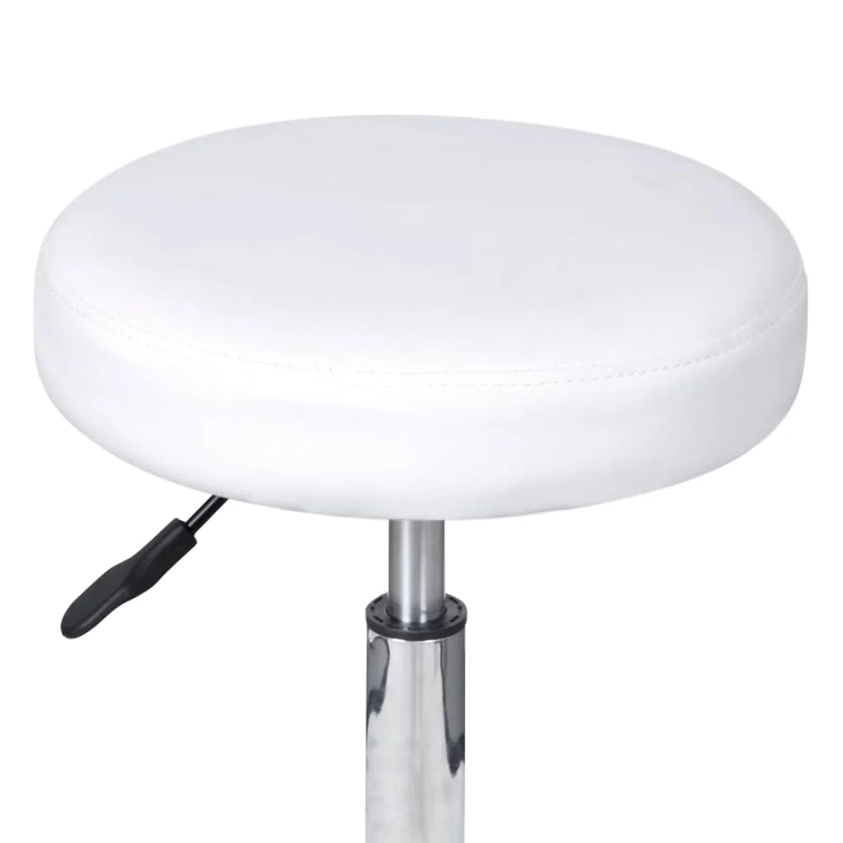 Office Leather White Faux Stool OWSOO