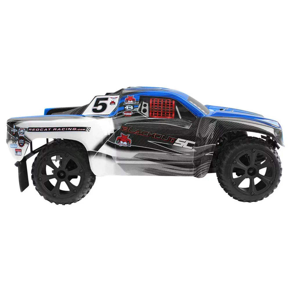 Redcat Racing Blackout Sc Brushed Electric Motor Rc Short Course Truck, Navy