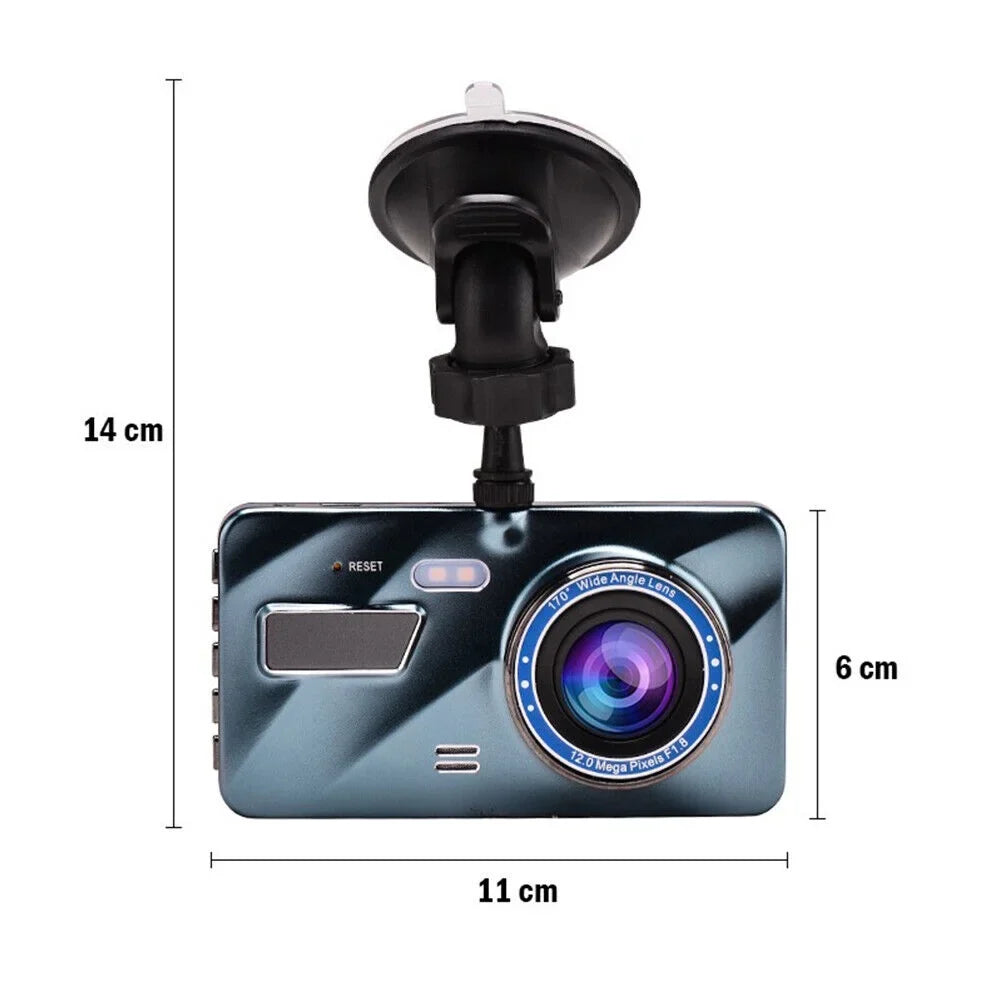 Lens Front Onemayship DVR Camera HD Car Cam Recorder 1080P Night Vision Dash 4" & Rear Dual