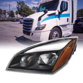 '- 113 Headlights - AKKON 2018-2023 Side OE Freightliner Replacement 126 Cascadia Black 116 Fits Full-LED Driver Housing 125