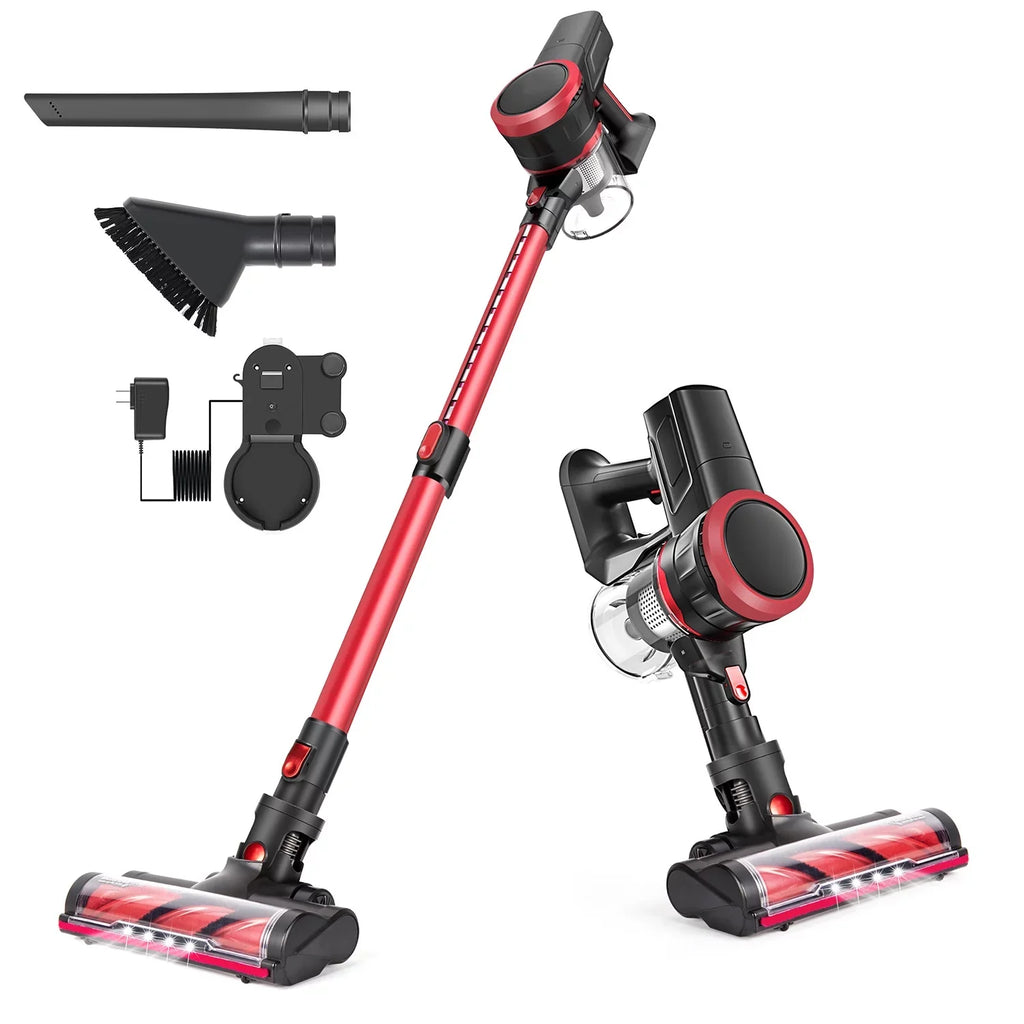 Stick Motor Vacuum Cleaner Hard for 23KPA Carpet, Brushless K17 Floor, Cordless