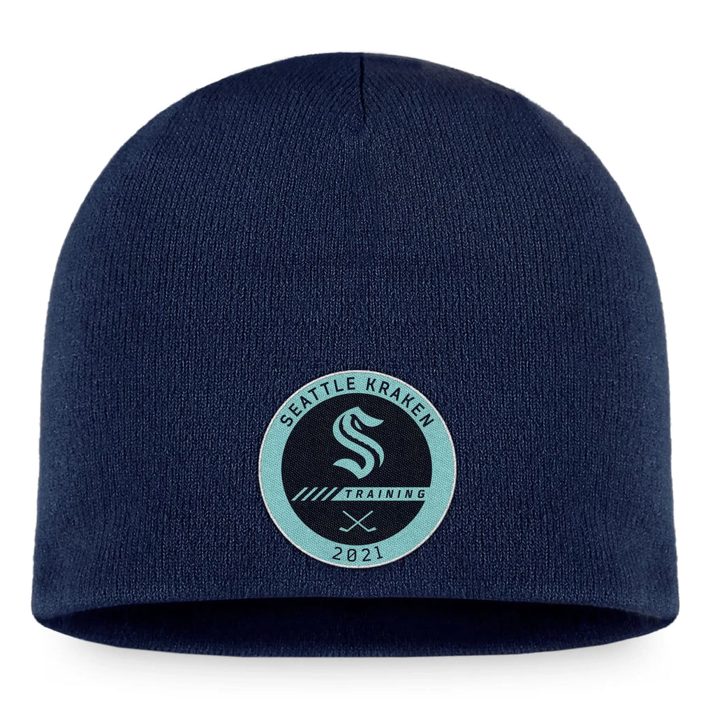 Kraken Sea Seattle Blue - OSFA Authentic Men's Beanie Pro Branded Deep Camp Fanatics Training 2022