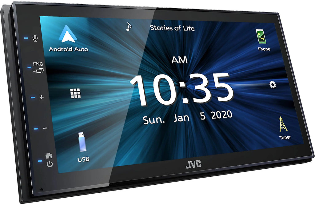 Touchscreen KW-M56BT fixed Holder Receiver Magnet Rearview & 6.75" Camera Multimedia w/ JVC Digital Phone Monitor+Absolute CAM880