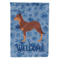 Welcome House CK6156CHF Large, dimension, multicolor Treasures Flag Carolines Kelpie Australian Canvas Dog