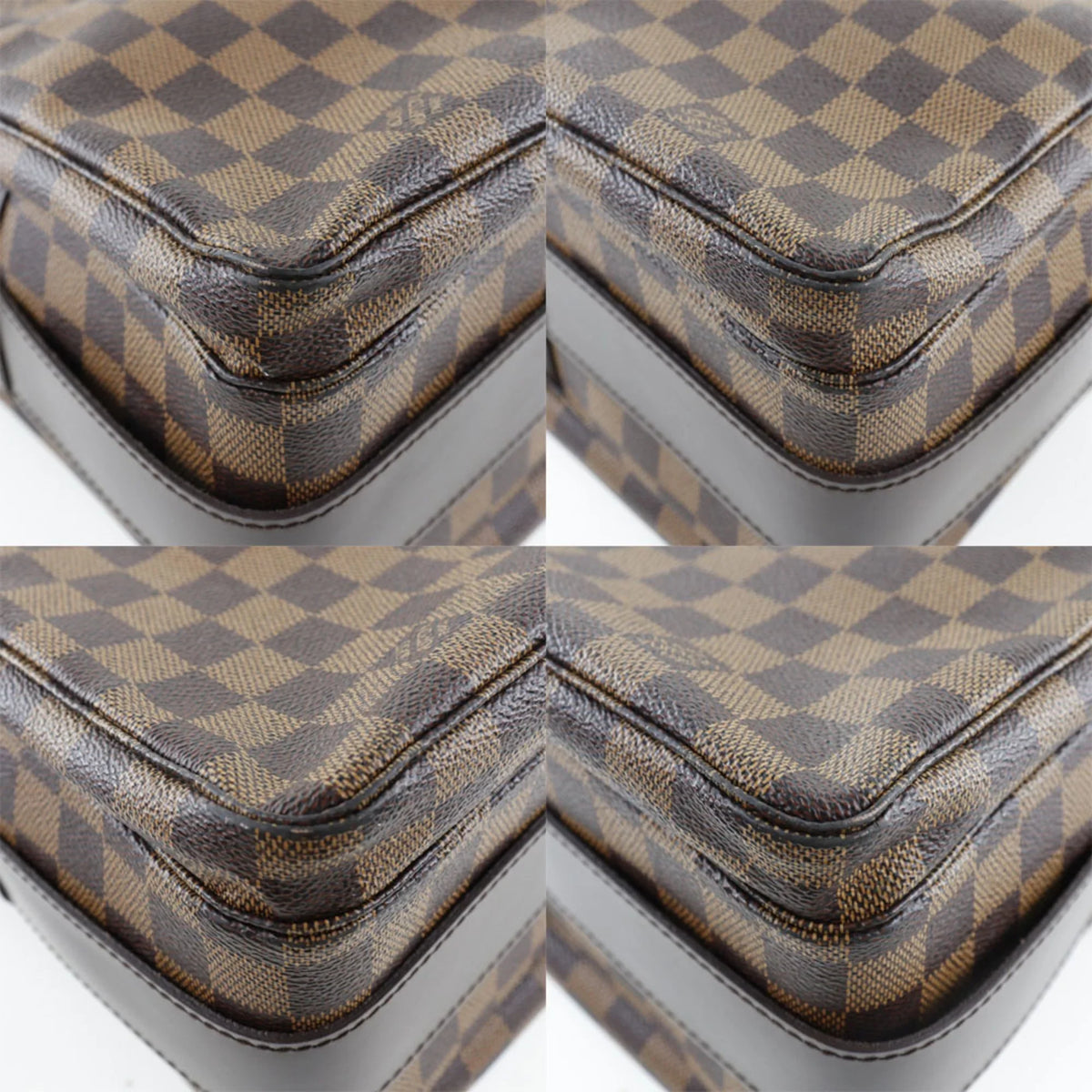 Used Louis Vuitton Louis Vuitton Naviglio N45255 Damier Canvas Brown Sr0034 Unisex Shoulder Bag (Fair)