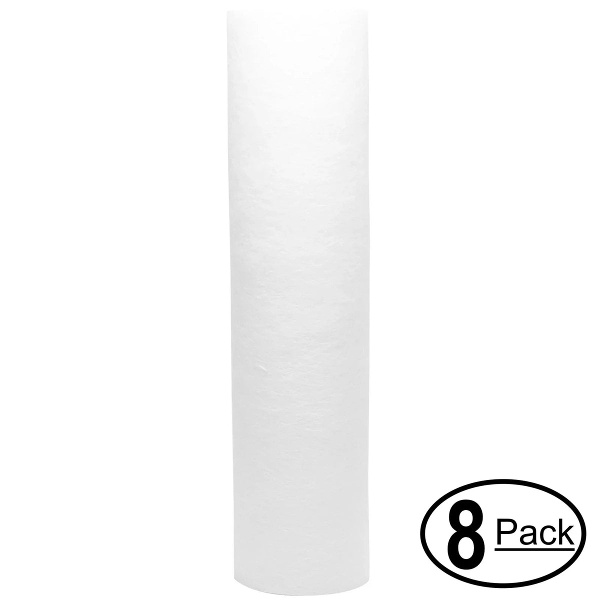 '- Filter Brand Quest Mega Pure Filter CRYSTAL Polypropylene - Replacement Universal 5-Micron liquid Denali Sediment 10-inch Cartridge system Crystal CQE-CT-00120 QUEST for 8-Pack for