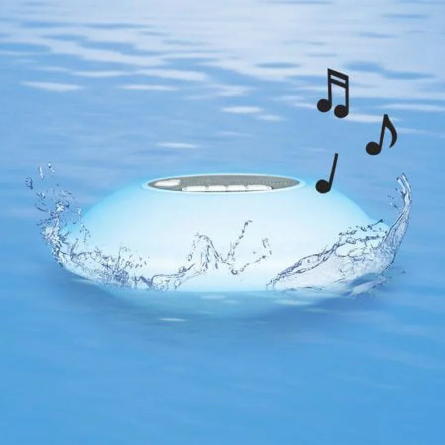 LED Functionality Speaker Display Phone Multi-Light Swimming Backlight - Portable Pools, with Outdoors Bluetooth for Waterproof Color 7 Lakes, Call Floating Poolmaster