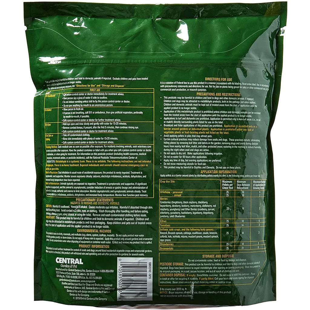 Snail 3 Deadline, lb. Ready-to-Use Pellets, and Slug Killer;