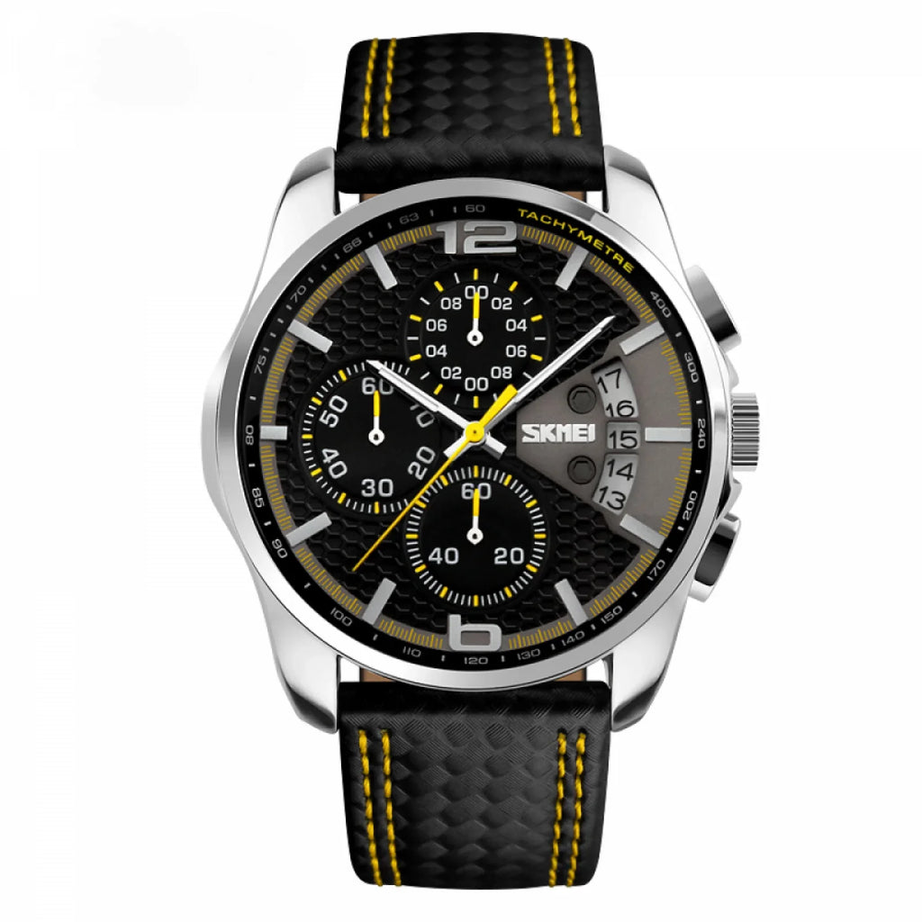 Large HLXD Luxury Men outfit Chronograph Fashion Face Waterproof Sports Analog Big Wrist Casual Watch Quartz Watches