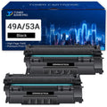Q5949A LaserJet 1320NW P2015dn P2015 Compatible Printer HP Q5949X Yield Cartridges for Q7553A High 1320N Black 1320 49A Ink 2-Pack 3390 Toner 49A for HP 1320TN 49X 53A 53A