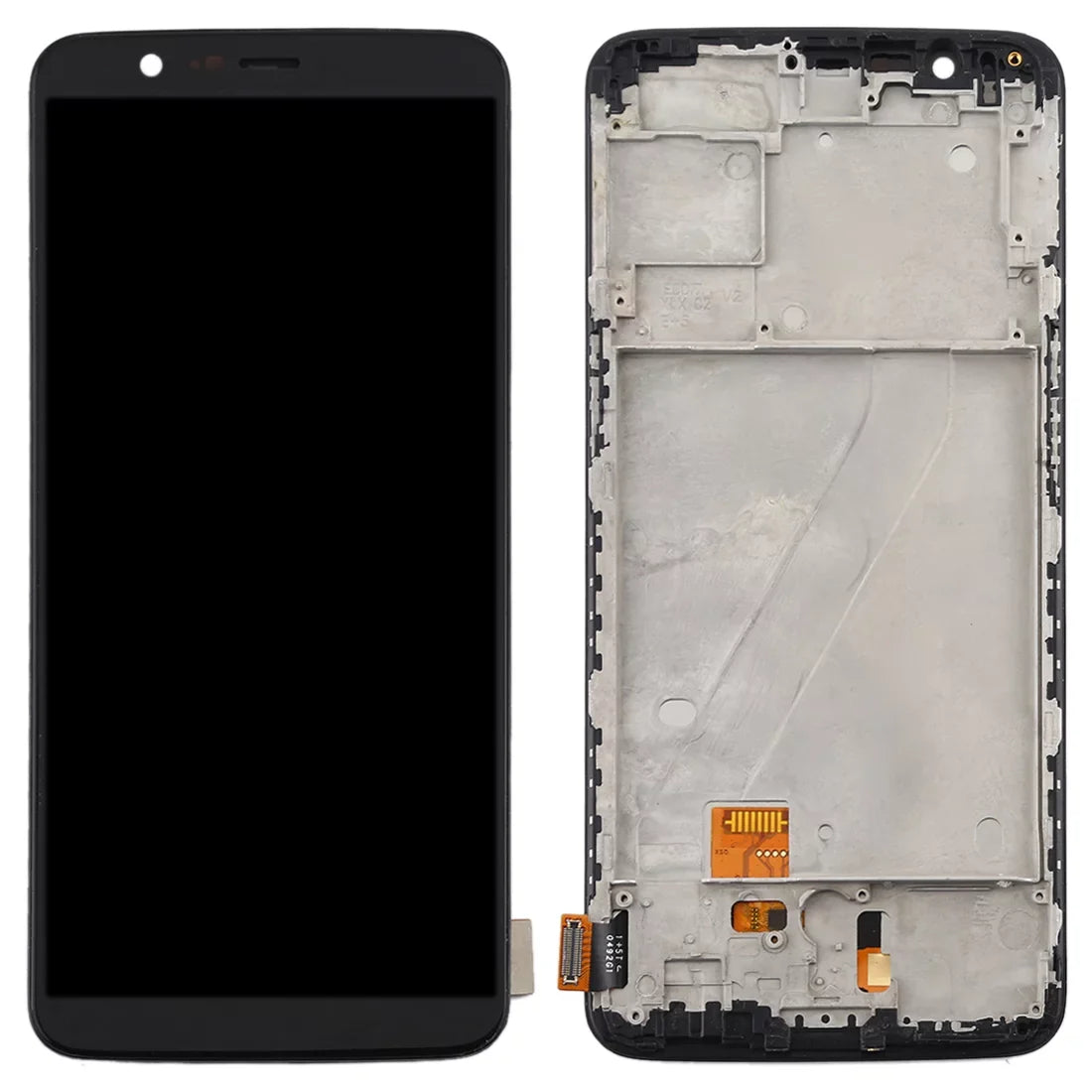 Repair Frame Full fabric Assembly Parts 5T LCD and Screen Cellphone OnePlus with (Black) Digitizer A5010 For TFT