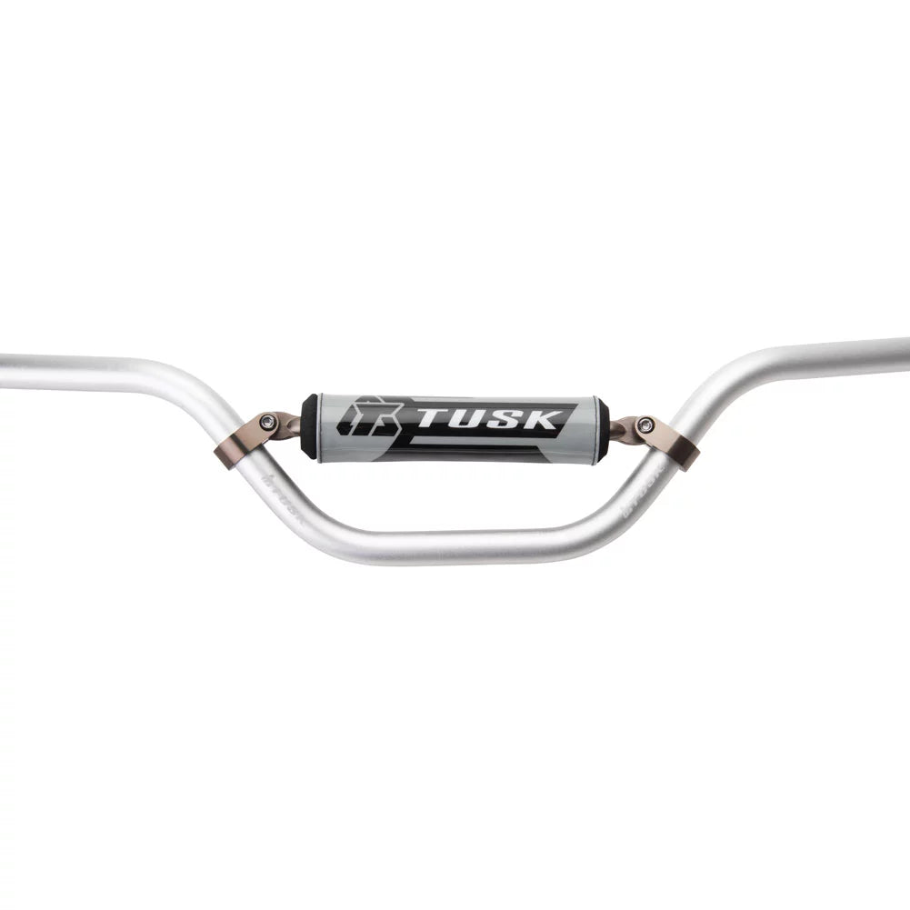 Tusk T-10 Aluminum 7/8" Handlebar Sx Mini Bend Silver For Lem Lx2 1997-2000
