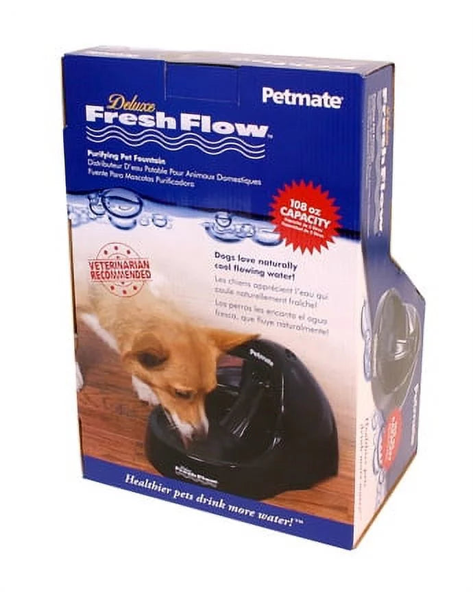 Deluxe Purifying Pet Petmate Fountain liquid Flow Fresh
