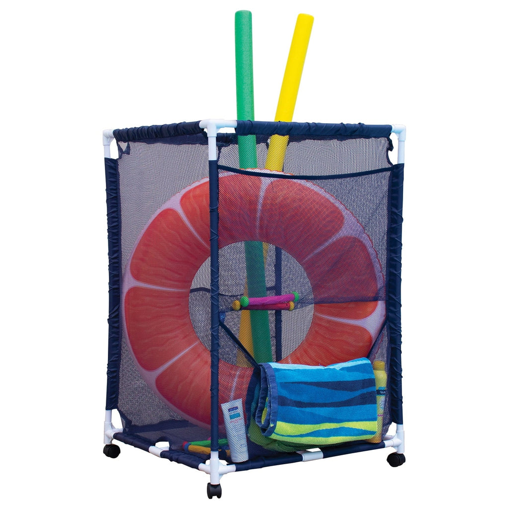 Storage PB-M200, W L H) PBFT-1513 Pool - (25.4" Pool 25.4" Bins Bin, Medium, Rolling 40" X design x Pool Blue, Mesh Organizer Equipment